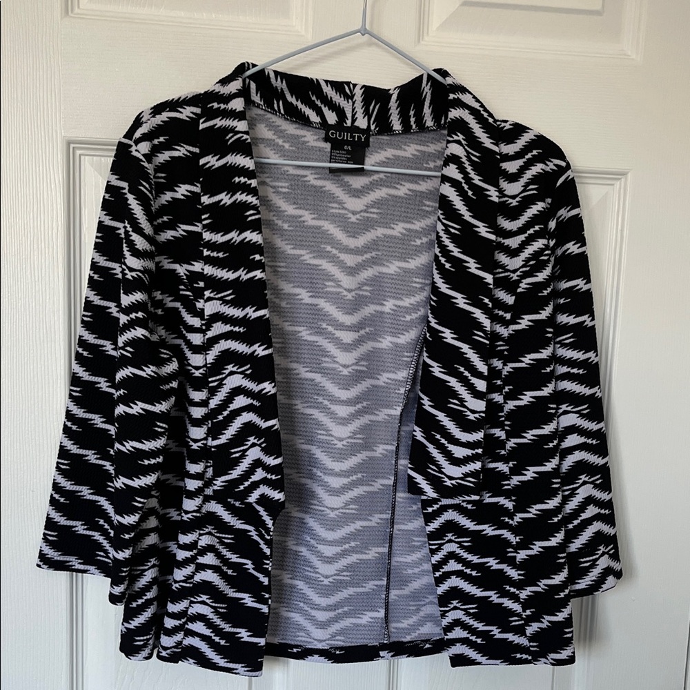 Women's Zebra Pattern Cardigan